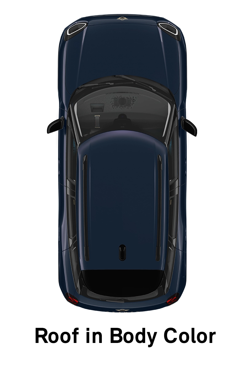 MINI Roof: Roof and Mirror Caps in Body Colour