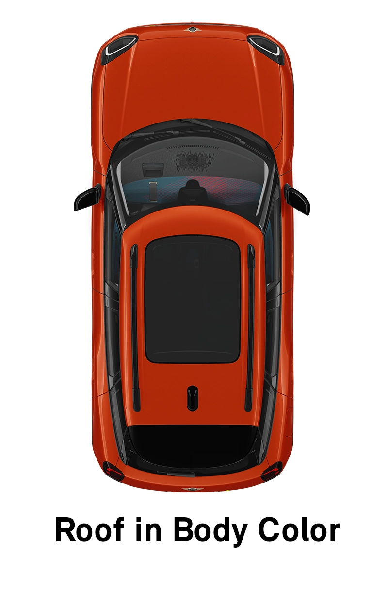 MINI Roof: Roof and Mirror Caps in Body Colour