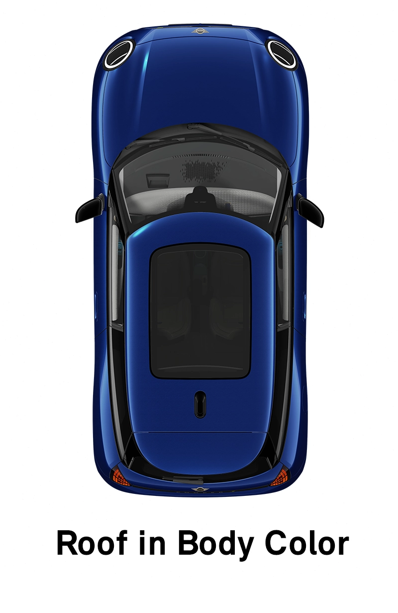 MINI Roof: Roof and Mirror Caps in Body Colour