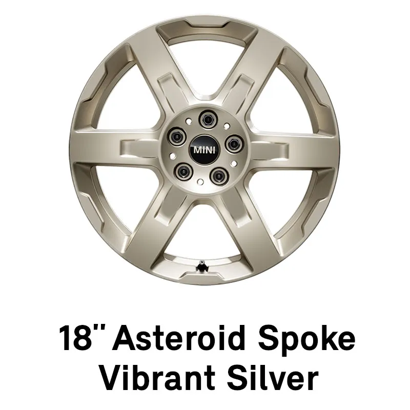 MINI Rim: 18 inch Asteroid Spoke Vibrant Silver