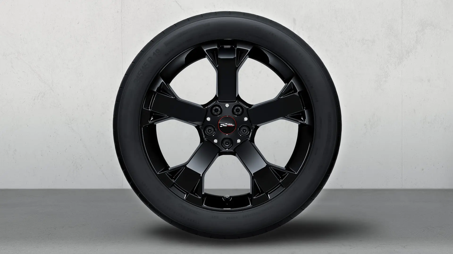 19-inch JCW Runway Spoke 948 in jet black uni, summer complete wheel set