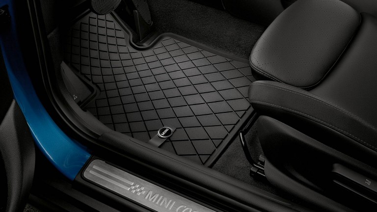 mini all-weather floor mats essential black
