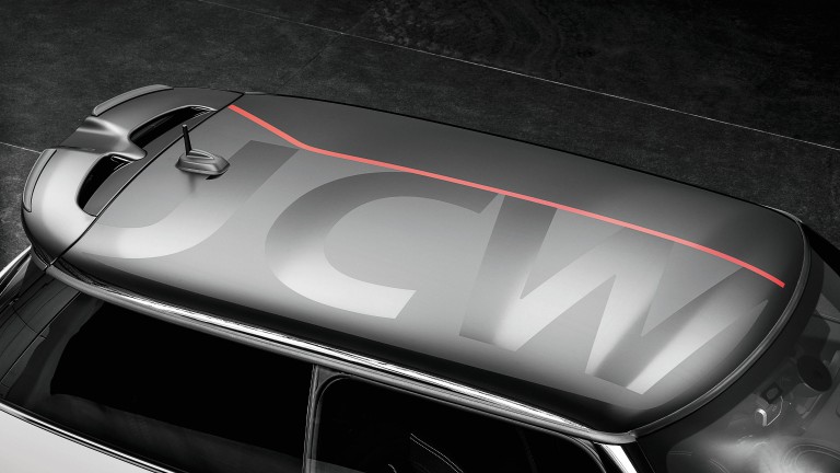 MINI John Cooper Works – silver and black – roof decor